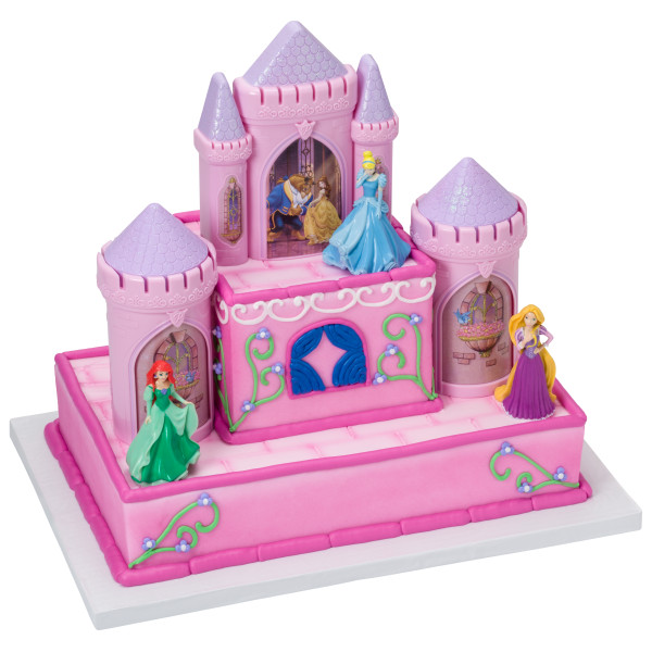 Gâteau château princesses disney