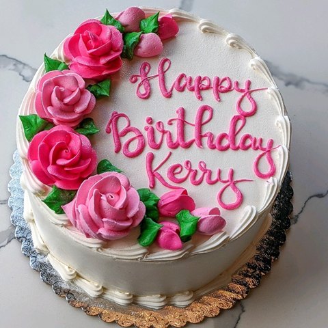 Red Rose & Black 40Th Birthday Cake - CakeCentral.com