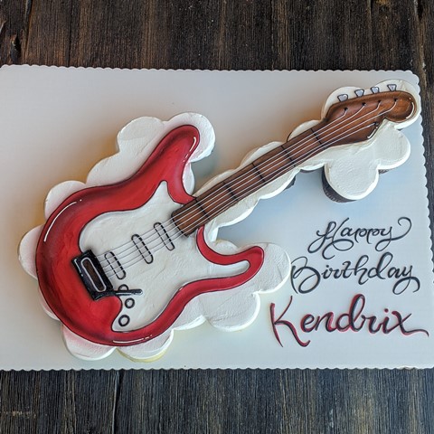 Guitar Two~Tier Cake | Birthday Cakes| The Cake Store