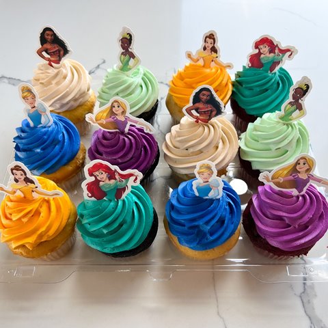 Disney Princess1 Dozen Cupcakes - We Create Delicious Memories