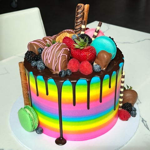 Rainbow Airbrush - We Create Delicious Memories - Oakmont Bakery