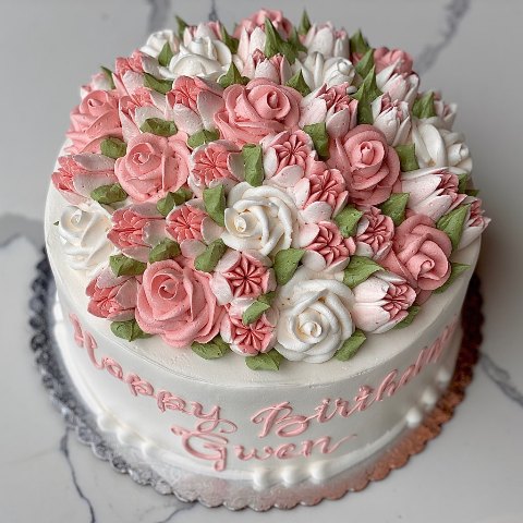 Flower Bouquet Birthday Cake by Ckiecrumb on DeviantArt