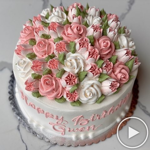 Roseberry Bouquet Cake 4