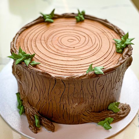 Tree Stump Cake