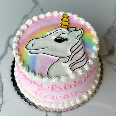 Unicorn & Rainbow Drawing - We Create Delicious Memories - Oakmont Bakery