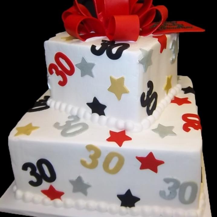 BIRTHDAY TIER CAKE - 25 BIRTHDAY TIER CAKE - 25