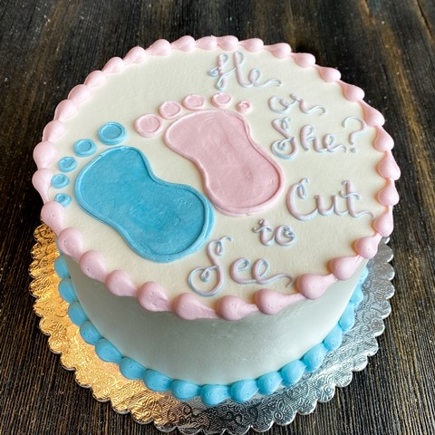 Surprise on the Inside Gender Reveal Cake Recipe - BettyCrocker.com