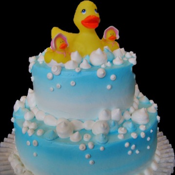 ducky tiered cake