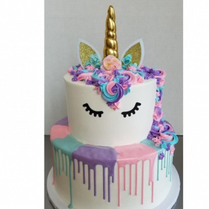 unicorn tiered cake