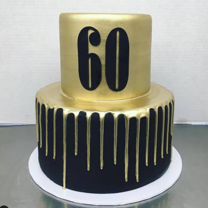 fondant covered with gold drip fondant covered with gold drip