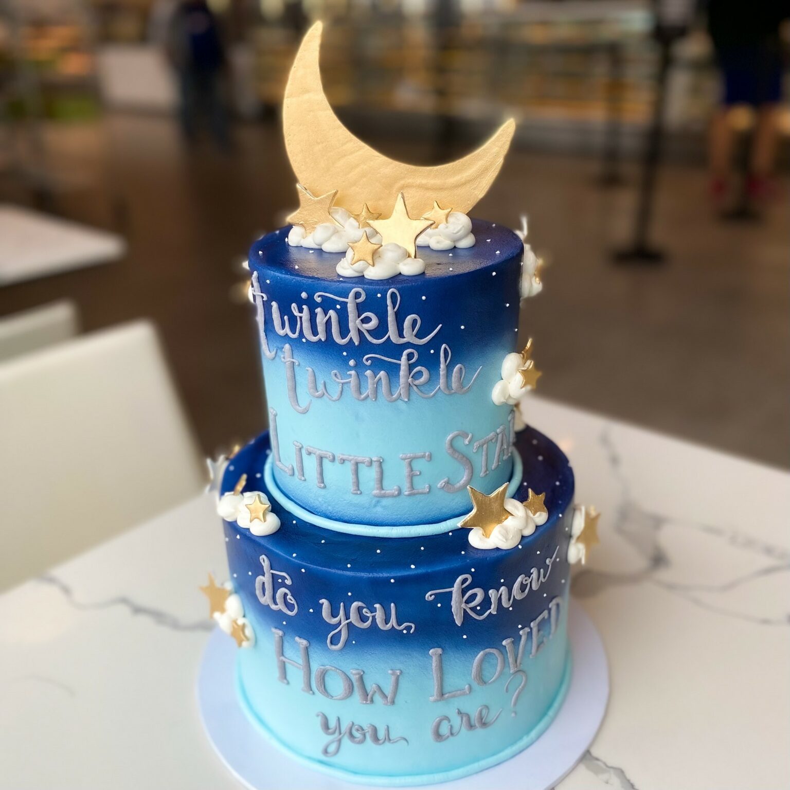 Twinkle Twinkle2 Tiered Cake - We Create Delicious Memories - Oakmont ...