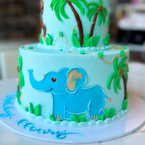 Elephant Cake. Square One Homemade Treats