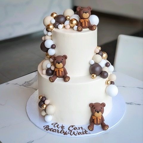 Cute Teddy & Pony Themed Cake For GIrls – Cake With Us