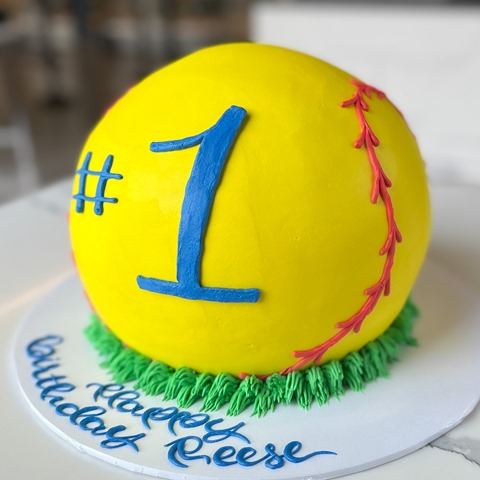 Green Hornets Softball Cake | atasteofwhimsy | Flickr