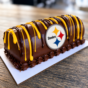 Buche de Steelers<br>Iced Chocolate Cake Roll